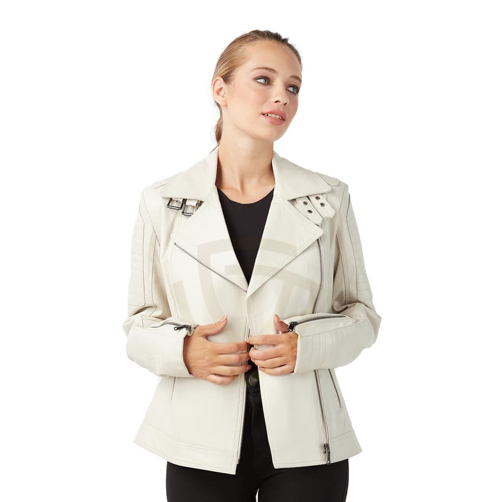 Breathable Pure Leather Women's Leather Jackets with Trendy Style