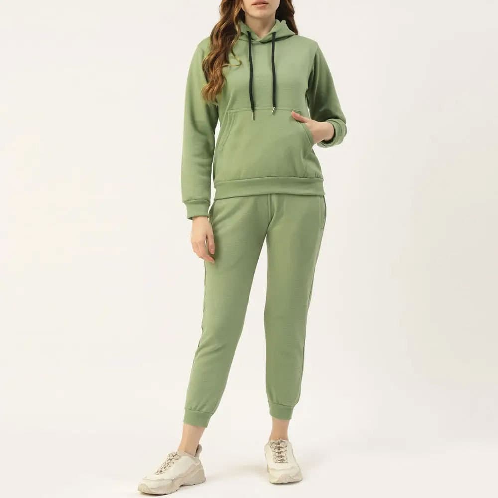 Cozy Fleece Winter Tracksuit Set for Women